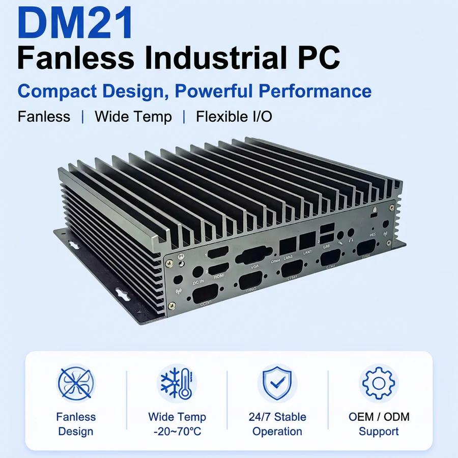 DM21 Fanless Industrial PC Chassis