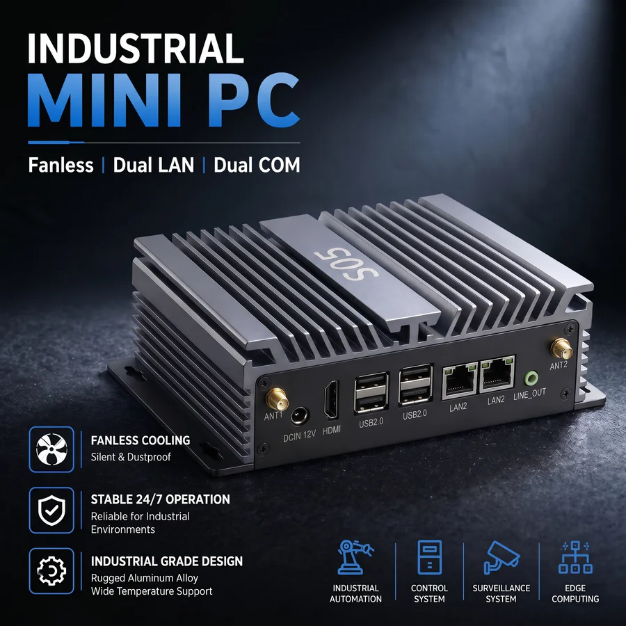 S05 Fanless Industrial Mini PC