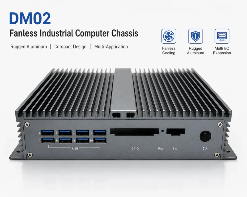 DM02 aluminum industrial computer chassis
