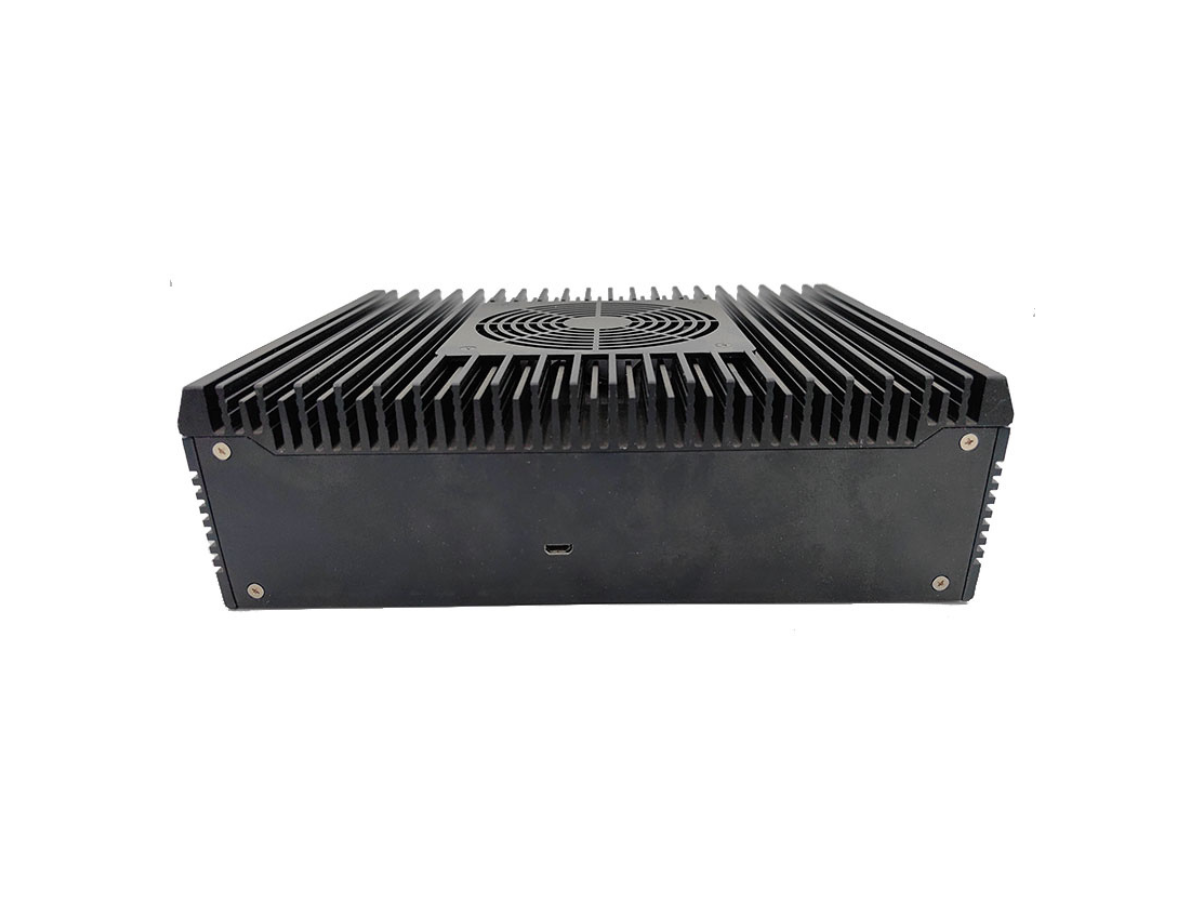 DM09 custom aluminum heatsink enclosure with finned exterior