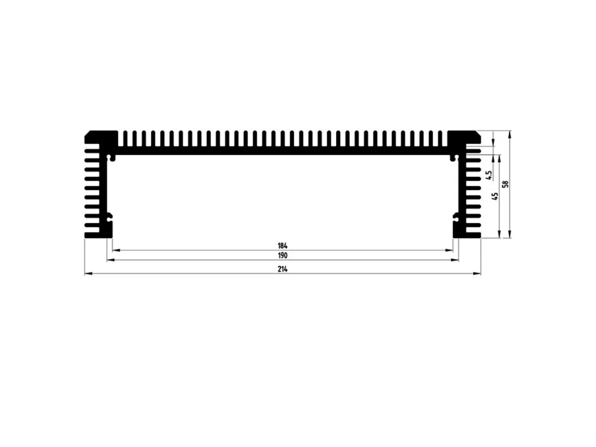 Aluminum Extrusion Cross-Section Dimensions DM11 aluminum extrusion cross-section dimension drawing
