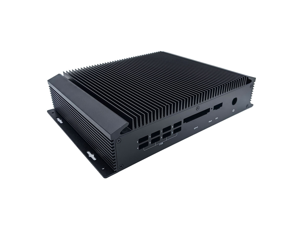 DM12 custom extruded aluminum enclosure shown from an angle