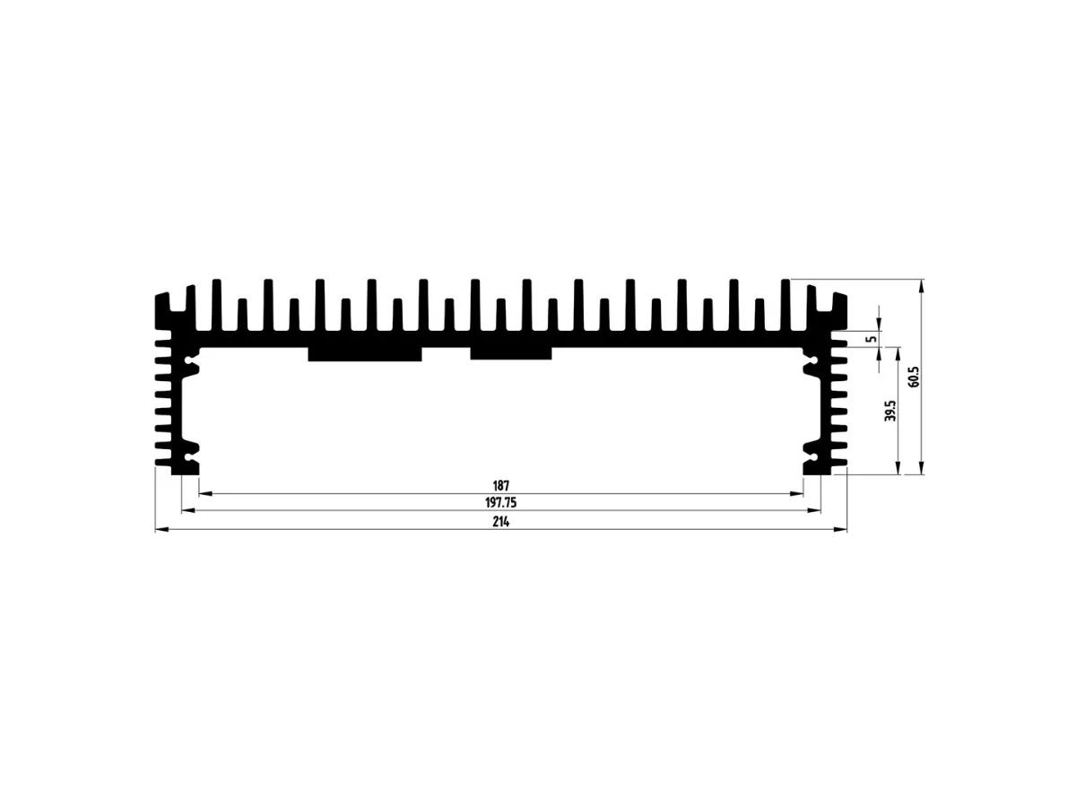 Aluminum Extrusion Cross-Section Dimensions DM21 aluminum extrusion cross-section dimension drawing