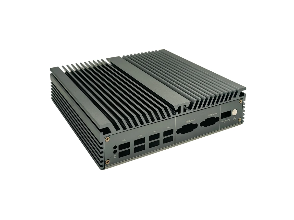 DM25 Custom Aluminum Heatsink Enclosure Main View DM25 low-profile custom aluminum heatsink enclosure main view