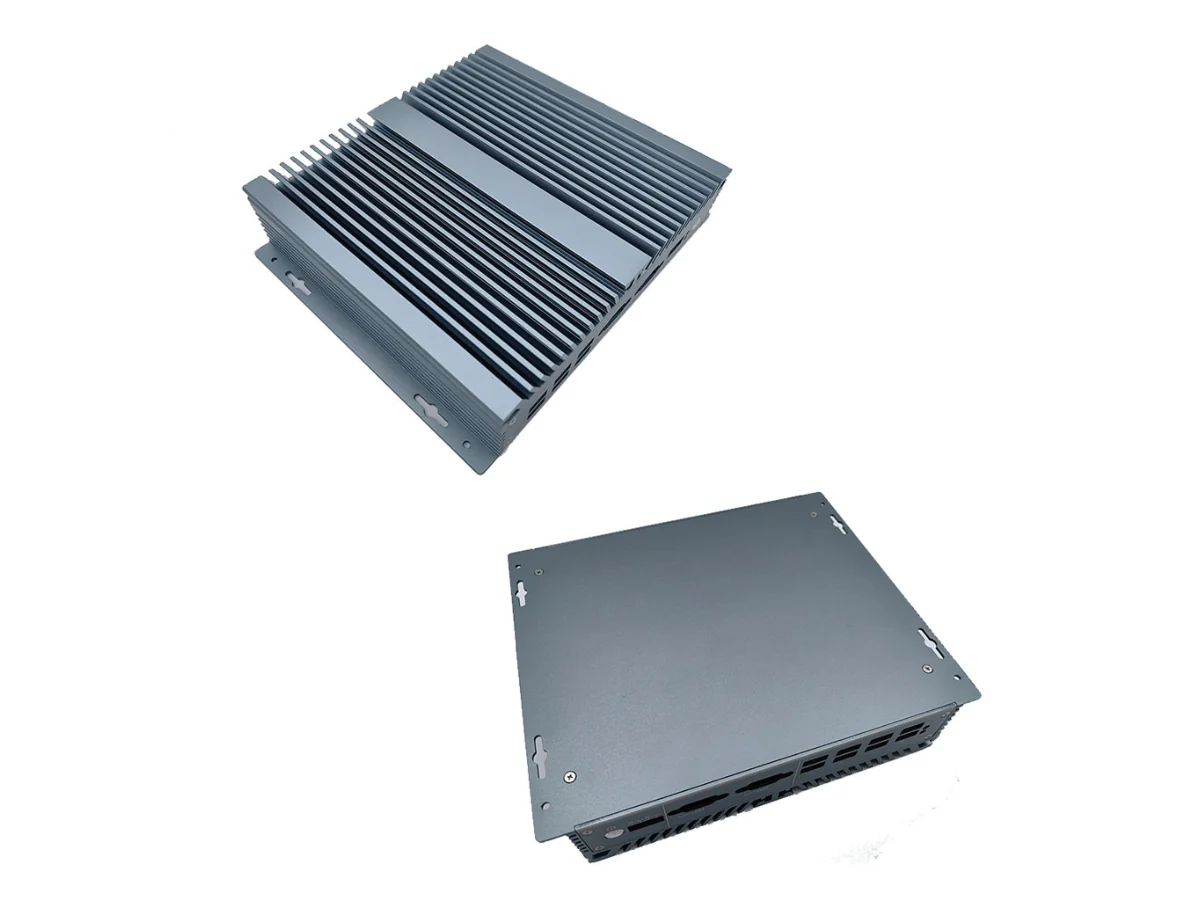 DM25 Heatsink Enclosure Top and Bottom Views DM25 enclosure shown from complete top and bottom viewpoints