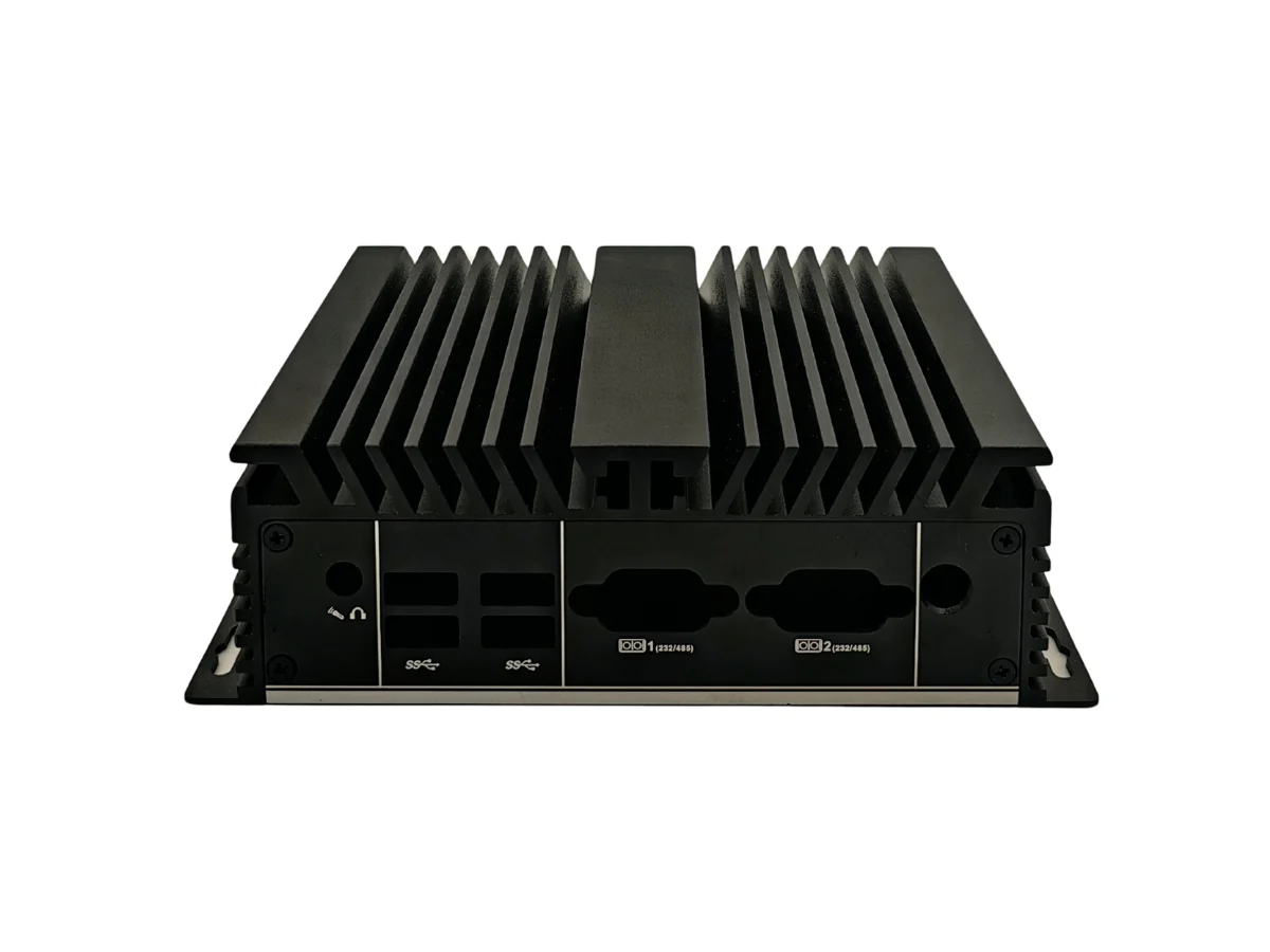 N11T Custom Front Panel Cutouts Machined N11T front panel with dual COM openings and additional interface cutouts