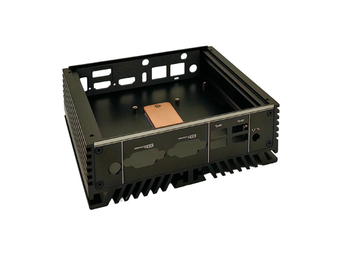 N11T Internal Mounting and Thermal Structure Internal N11T mounting assembly with standoffs and a copper thermal transfer block
