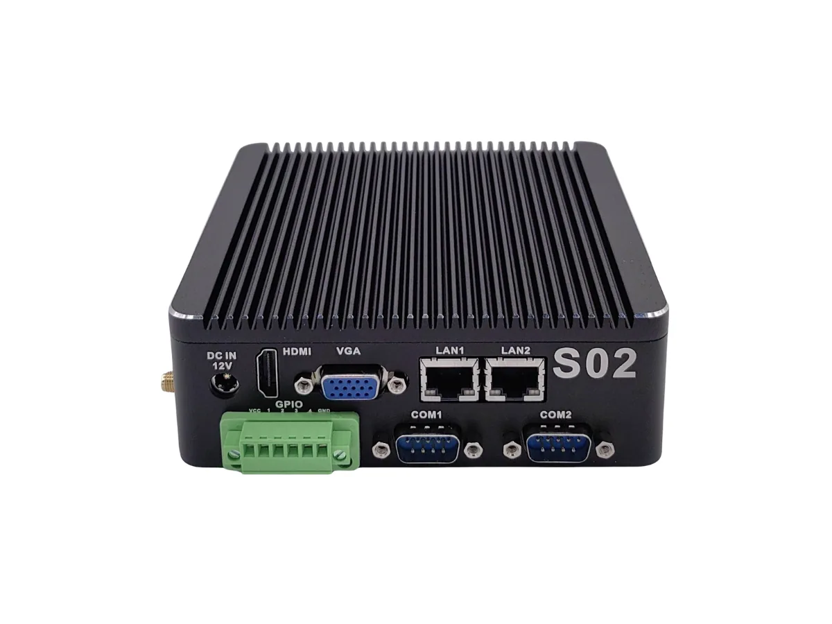S02 Rear I/O Panel S02 fanless industrial mini PC rear I/O panel
