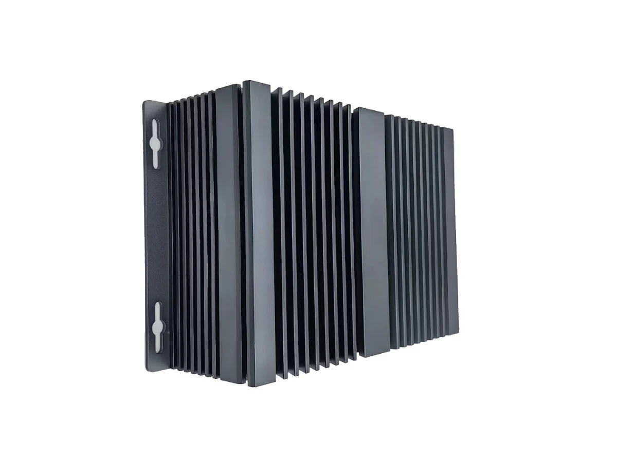 SBC01 Vertical Mounting View SBC01 enclosure standing vertically with wall-mounting slots visible